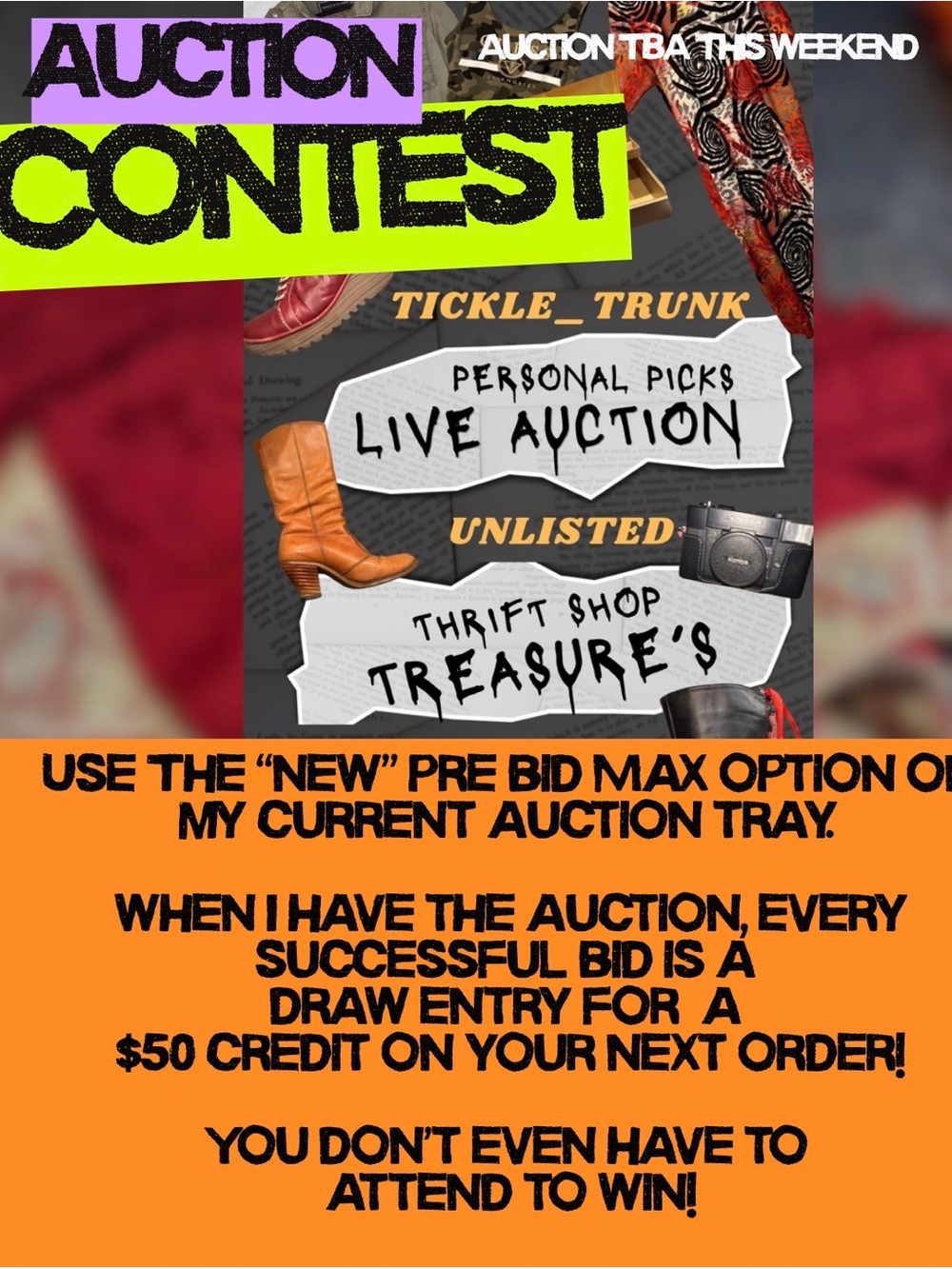 Saturday 4pm MST Live Auction:Thrift Shop Treasures! My personal picks for you! - Picture 2 of 3
